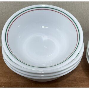 Corelle Winter Holly Cereal Bowls Set Of 4 Christmas red green